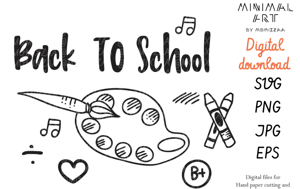 Back to School Doodle Set Vector